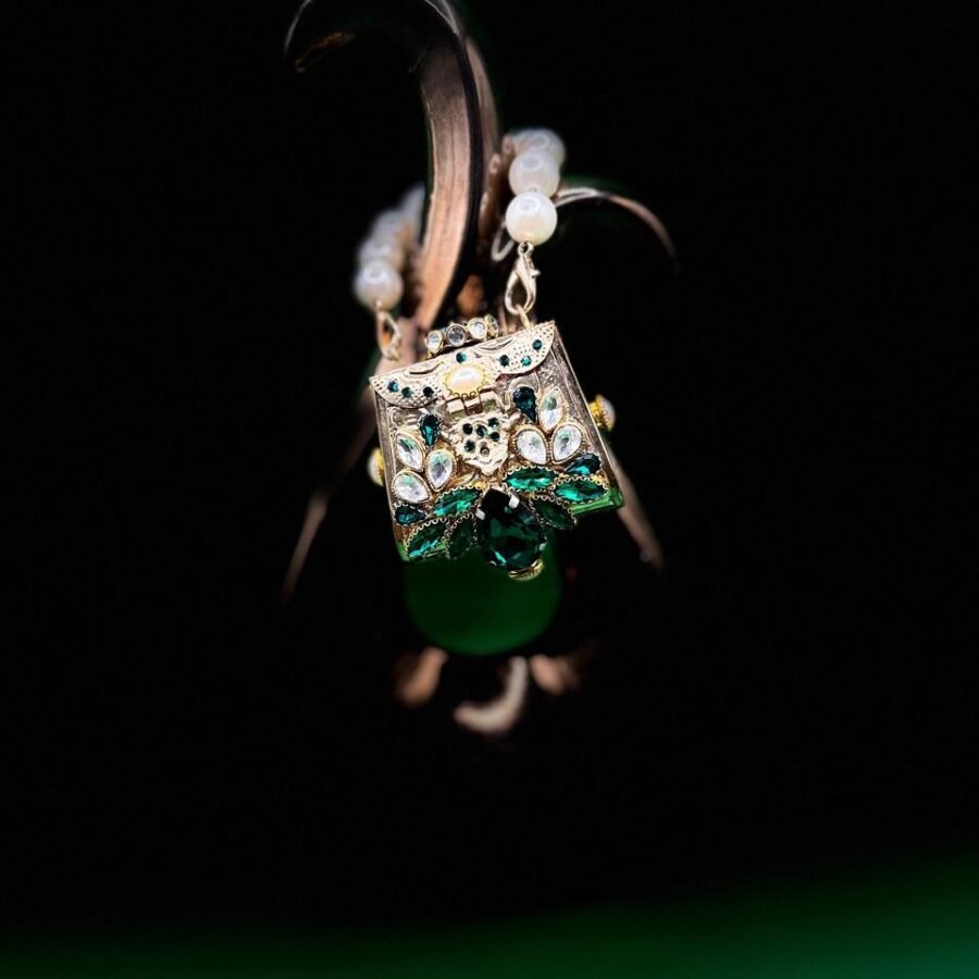 Super Mini Gold & Emerald Clutch