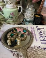 Emerald Statement Earrings