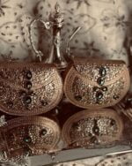 Hand Crafted kundan  and Gems Clutch