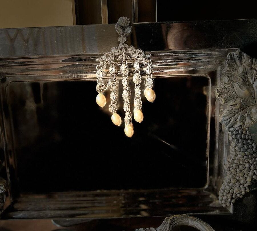 Silver Dangle Earrings Treasure