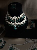 Silver and emarald bling set - Image 2