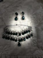 Silver and emarald bling set - Image 4
