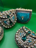 Emarald mini stone clutch - Image 2
