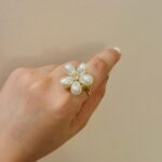pearl flower ring