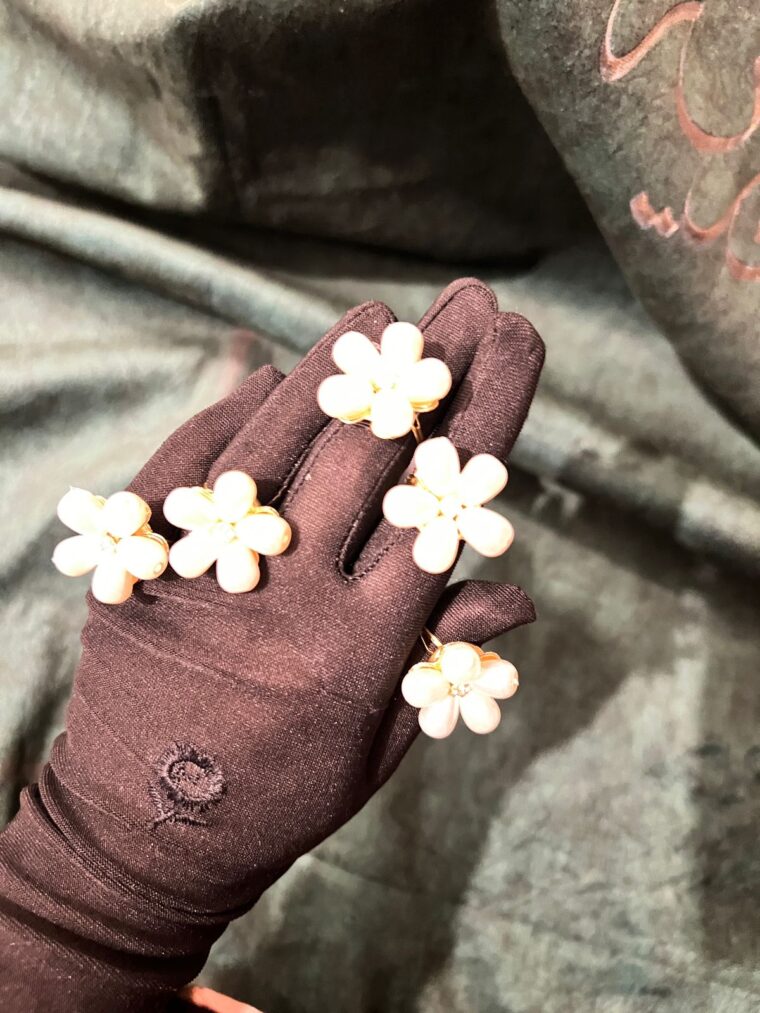 pearl flower ring - Image 3