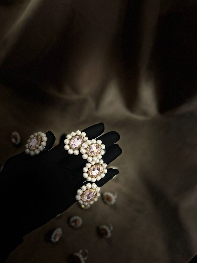 pink pearl ring - Image 1