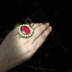 vintage red ring