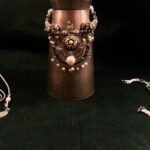 silver multi choker