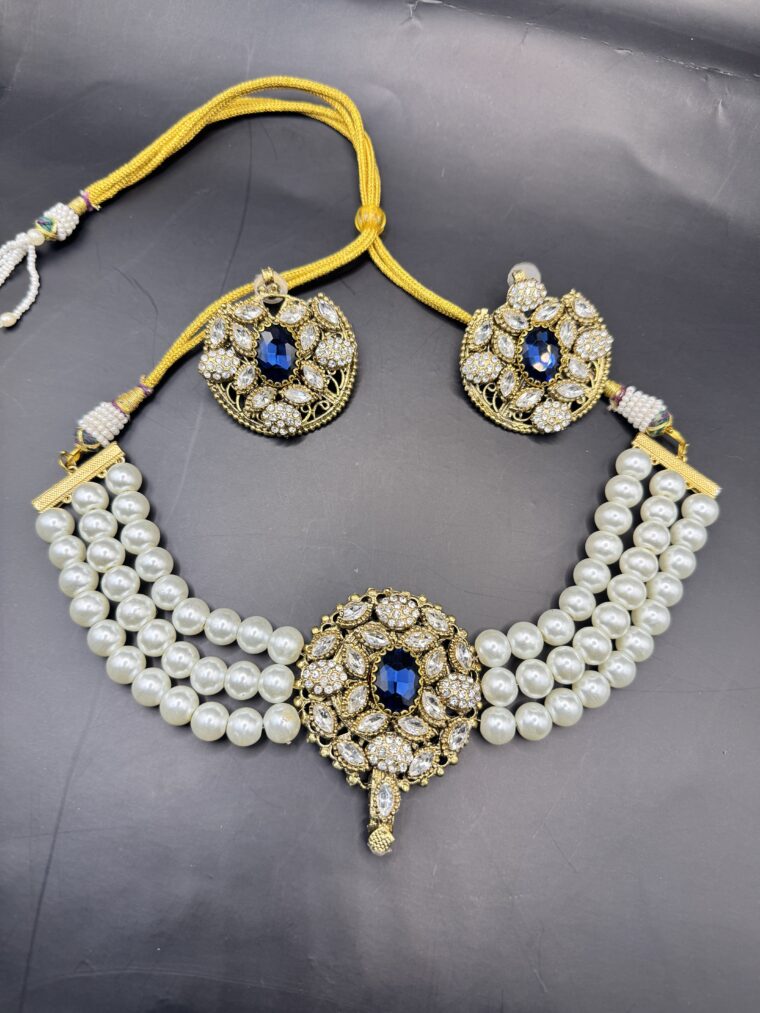 Pearls gemstone choker - Image 5
