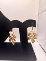 Pearls gold leaf choker set - Image 2
