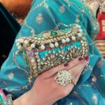 Green dhol clutch