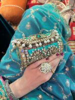 Green dhol clutch