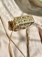 Pearls mini gold clutch - Image 5
