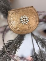 Kundan gold mini Clutch - Image 6