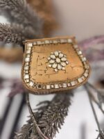 Kundan gold mini Clutch - Image 7