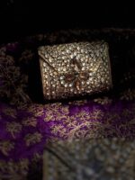 Kundan gold clutch - Image 2