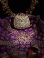 Gold Kundan clutch