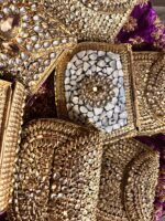 Gold Kundan clutch - Image 4