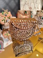 Kundan gold mini Clutch - Image 3