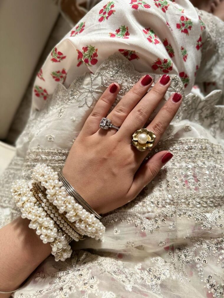 Mother of pearls rings - Image 7