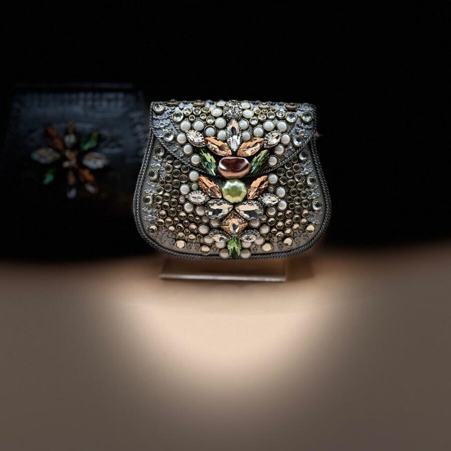 Pastel Silver Candy Clutch – New Obsession