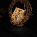 Mor Mahal –  Peacock Gold Bridal clutch