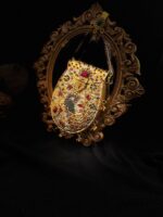 Mor Mahal –  Peacock Gold Bridal clutch