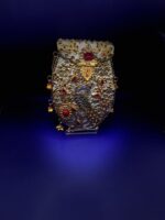Mor Mahal –  Peacock Gold Bridal clutch - Image 2