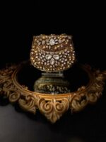 Victorian Gold Pearl Leaf Clutch – Timeless Elegance in Metal - Image 2