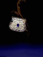 Koh-e-Neel – Silver Antique Gem Clutch - Image 5
