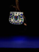 Koh-e-Neel – Silver Antique Gem Clutch - Image 2