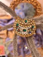 Zarmeena gold Kundan Clutches - Image 9