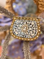 Zarmeena gold Kundan Clutches - Image 10