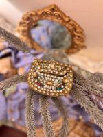 Zarmeena gold Kundan Clutches - Image 4