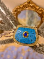 Zarmeena gold Kundan Clutches - Image 6