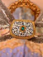 Zarmeena gold Kundan Clutches - Image 2
