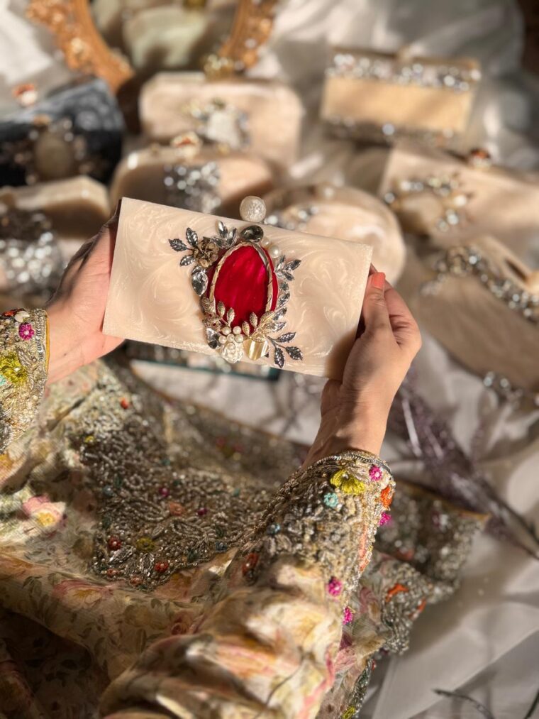 Anaya gold pearl Clutches - Image 7