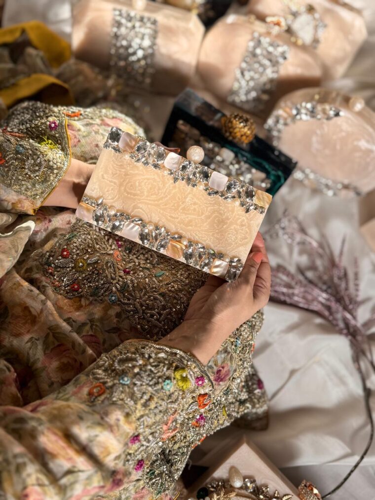 Anaya gold pearl Clutches - Image 6