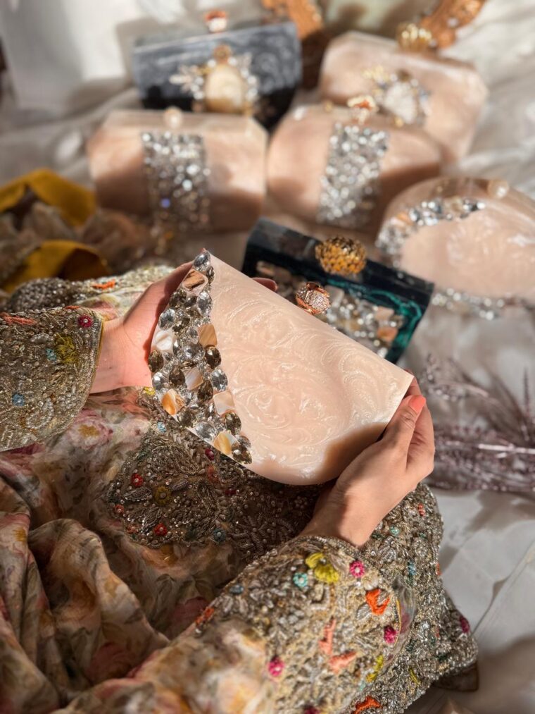Anaya gold pearl Clutches - Image 7