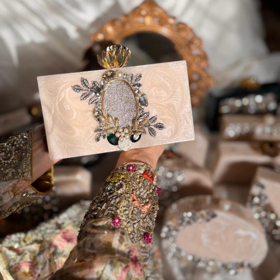Anaya gold pearl Clutches