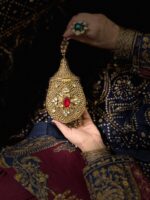 Gold Potly Clutch – Green & Red - Image 4