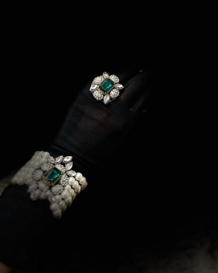 Bridal “signature royal emarald set “ - Image 5