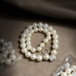 Pearls heart Choker with bracelet