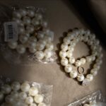 Pearls heart Choker with bracelet - Image 2