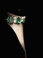 Emerald and silver choker - Image 2