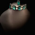 Emerald and silver choker - Image 7