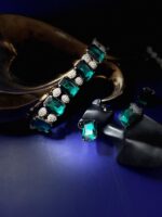 Emerald and silver choker - Image 3