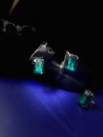 Emerald and silver choker - Image 5