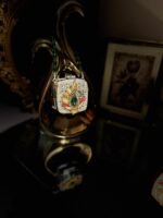 Silver & golden shimmer mini peacock - Image 6