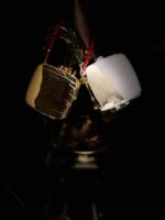 Silver & golden shimmer mini peacock - Image 7